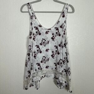 Intimately Free People Woman's Sz XS tank top lace Feminine Coquette Boho-Chic